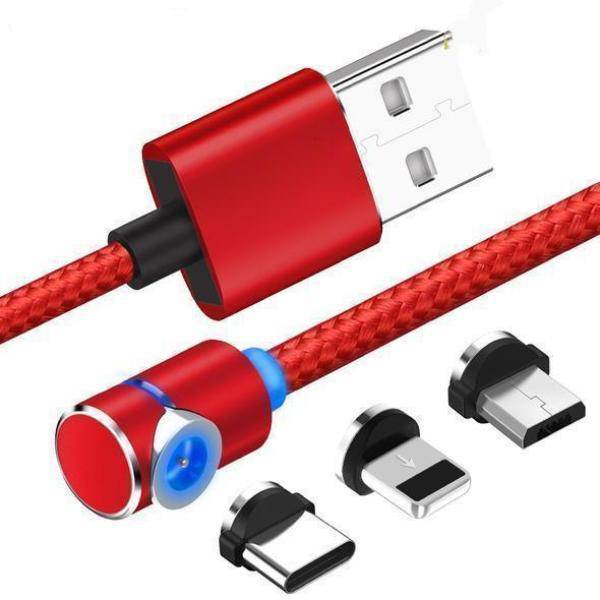 3 in 1 360° Magnetic Charging Cable for Huawei iPhone Samsung - Libiyi