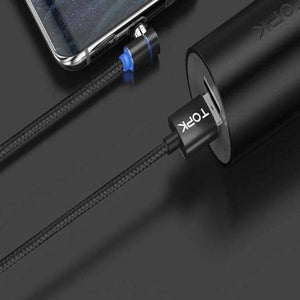 3 in 1 360° Magnetic Charging Cable for Huawei iPhone Samsung - Libiyi