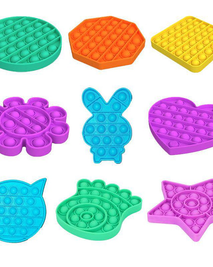 Pop It Fidget Toy, Push Pop Bubble Fidget Sensory Toy - Libiyi