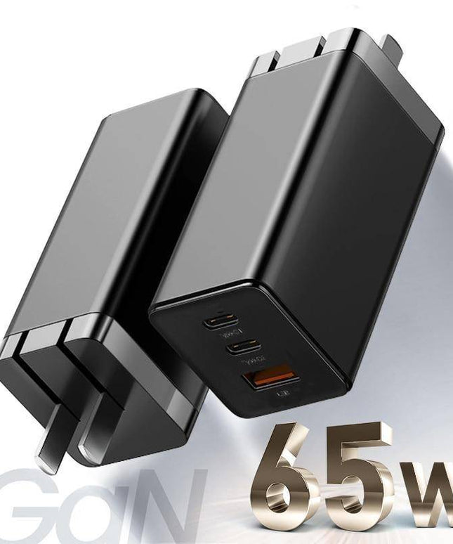 65W GaN Charger Quick Charge QC4.0 QC PD3.0 PD USB C Type C Fast Charger For Samsung Macbook iPhone - Libiyi