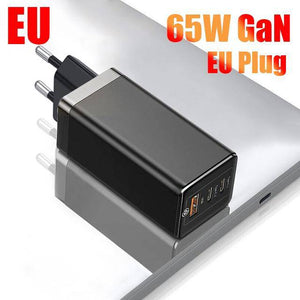 65W GaN Charger Quick Charge QC4.0 QC PD3.0 PD USB C Type C Fast Charger For Samsung Macbook iPhone - Libiyi