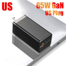Load image into Gallery viewer, 65W GaN Charger Quick Charge QC4.0 QC PD3.0 PD USB C Type C Fast Charger For Samsung Macbook iPhone - Libiyi