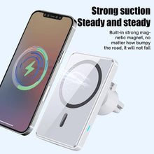 Load image into Gallery viewer, 15W Fast Wireless Magnetic Strong Suction Charger Car Holder Air Vent Bracket For iPhone - Libiyi