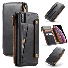 Load image into Gallery viewer, Business Zipper Wallet Detachable 2 in 1 Case For iPhone - Libiyi