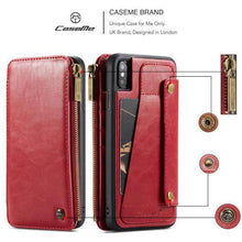 Load image into Gallery viewer, Business Zipper Wallet Detachable 2 in 1 Case For iPhone - Libiyi