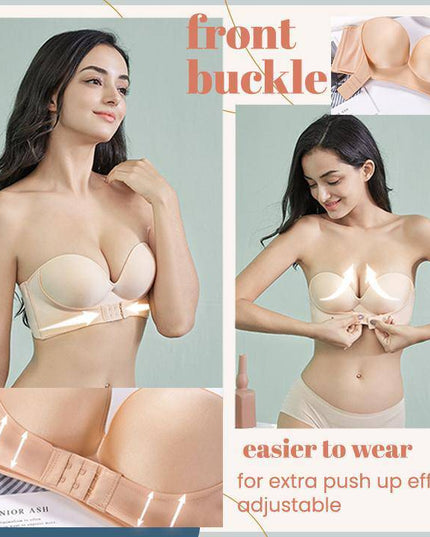 Strapless Front Buckle Lift Bra - Libiyi