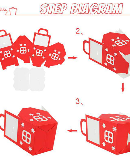 Christmas Candy DIY Paper Box (10pcs) - Libiyi