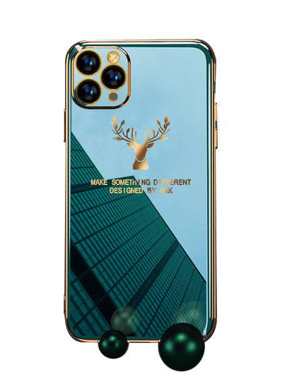 2022 Deer Pattern Camera All-inclusive Electroplating Process iPhone Case - Libiyi