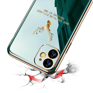 2022 Deer Pattern Camera All-inclusive Electroplating Process iPhone Case - Libiyi