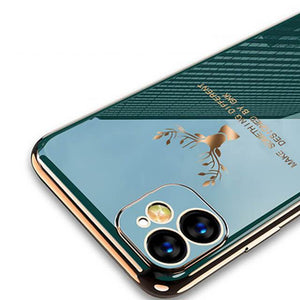 2022 Deer Pattern Camera All-inclusive Electroplating Process iPhone Case - Libiyi