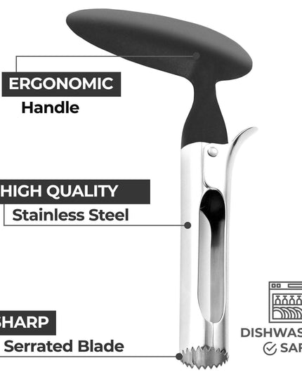 Premium Apple Corer - Easy to Use and Durable Stainless Steel - Libiyi